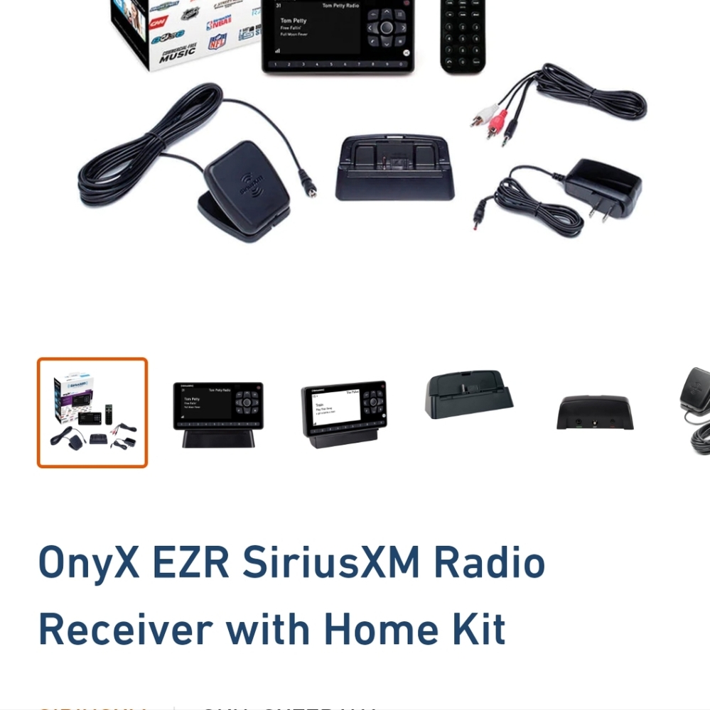 Onyx EZR Sirius XM Radio Receiver with home kit